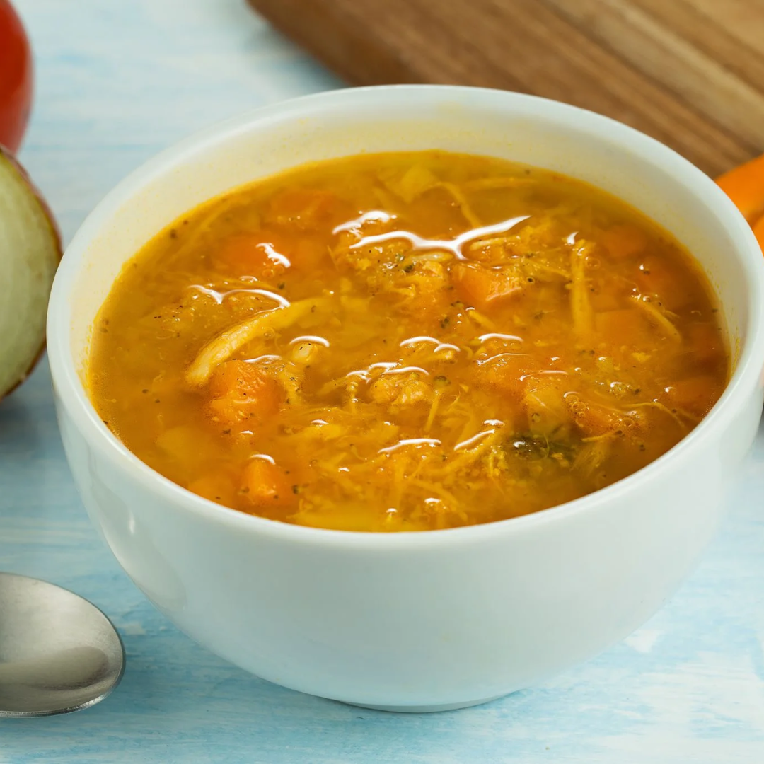 CALDO DE FRANGO COM LEGUMES LONDRINA