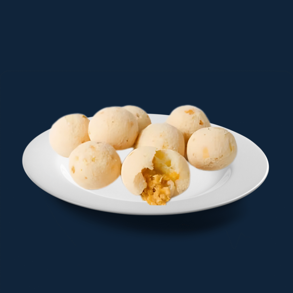 pão de queijo recheado com fRANGO londrina