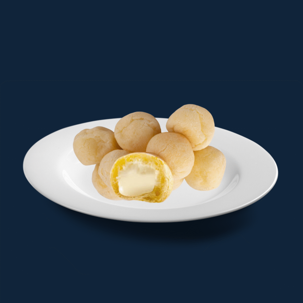 pão de queijo recheado com requeijão londrina